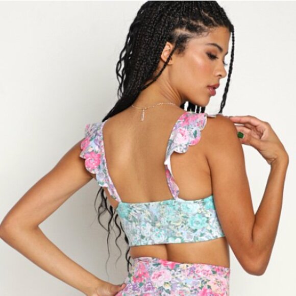 Beach Riot Sport Audrey Floral Sports Bra Top - Picture 3 of 8